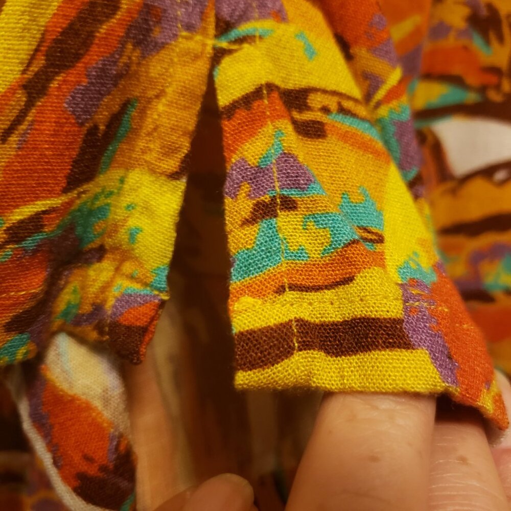 Lorraine Linen-Bamboo Blouse - Orange Crushed! - Picture 5 of 14